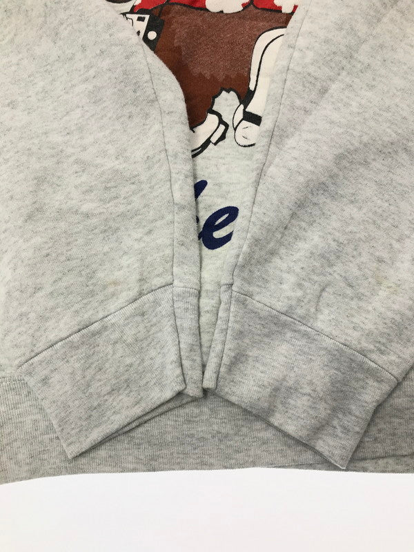 【中古品】【メンズ】 FRUITS OF THE LOOM フルーツ オブ ザ ルーム 90's SWEAT SHIRT 90年代 ３段ロゴプリント スウェット シャツ トレーナー トップス 146-260508-ty-03-tag サイズ：XXL カラー：グレー 万代Net店