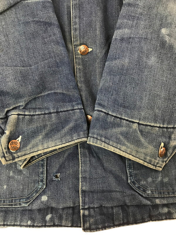 【現状渡し品】【メンズ】 BIG MAC ビッグマック 70's VINTAGE WORK COVERALLS 70年代 ヴィンテージ ワーク カバーオール ブランケットライナー JCPenney アウター 146-260429-yy-20-tag サイズ：なし カラー：ブルー 万代Net店