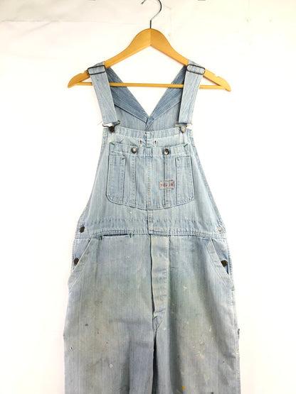 【現状渡し品】【メンズ】 RUGGED ラギット 70's～80's GREEN STITCH OVER ALL 1970～1980年代 グリーンステッチ オーバーオール ヴィンテージ 157-260823-su-07-tagh カラー：インディゴ 万代Net店