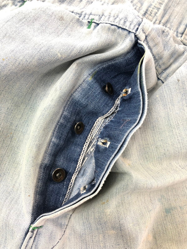 【現状渡し品】【メンズ】 RUGGED ラギット 70's～80's GREEN STITCH OVER ALL 1970～1980年代 グリーンステッチ オーバーオール ヴィンテージ 157-260823-su-07-tagh カラー：インディゴ 万代Net店