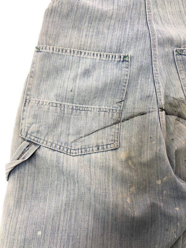【現状渡し品】【メンズ】 RUGGED ラギット 70's～80's GREEN STITCH OVER ALL 1970～1980年代 グリーンステッチ オーバーオール ヴィンテージ 157-260823-su-07-tagh カラー：インディゴ 万代Net店