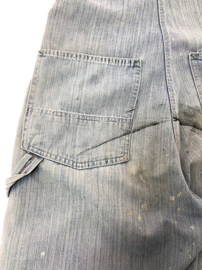 【現状渡し品】【メンズ】 RUGGED ラギット 70's～80's GREEN STITCH OVER ALL 1970～1980年代 グリーンステッチ オーバーオール ヴィンテージ 157-260823-su-07-tagh カラー：インディゴ 万代Net店