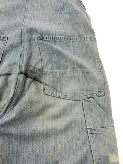 【現状渡し品】【メンズ】 RUGGED ラギット 70's～80's GREEN STITCH OVER ALL 1970～1980年代 グリーンステッチ オーバーオール ヴィンテージ 157-260823-su-07-tagh カラー：インディゴ 万代Net店