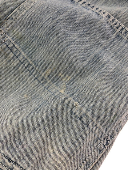 【現状渡し品】【メンズ】 RUGGED ラギット 70's～80's GREEN STITCH OVER ALL 1970～1980年代 グリーンステッチ オーバーオール ヴィンテージ 157-260823-su-07-tagh カラー：インディゴ 万代Net店