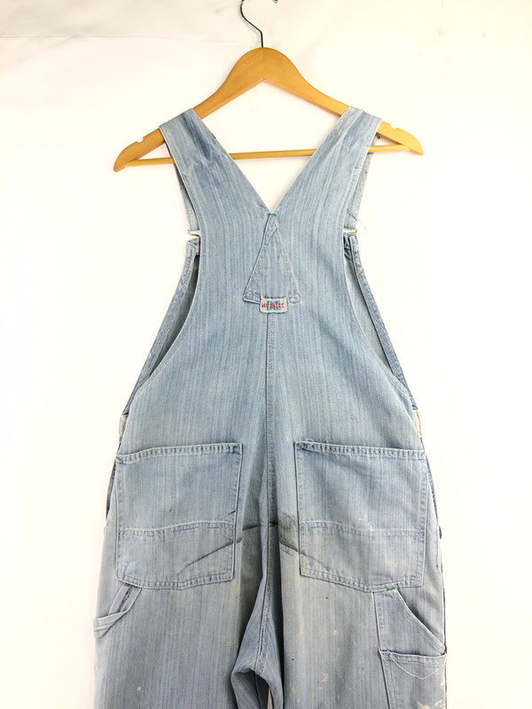 【現状渡し品】【メンズ】 RUGGED ラギット 70's～80's GREEN STITCH OVER ALL 1970～1980年代 グリーンステッチ オーバーオール ヴィンテージ 157-260823-su-07-tagh カラー：インディゴ 万代Net店