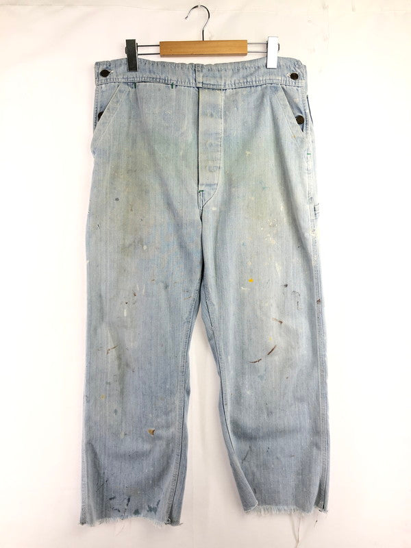【現状渡し品】【メンズ】 RUGGED ラギット 70's～80's GREEN STITCH OVER ALL 1970～1980年代 グリーンステッチ オーバーオール ヴィンテージ 157-260823-su-07-tagh カラー：インディゴ 万代Net店
