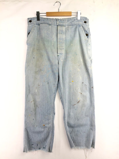 【現状渡し品】【メンズ】 RUGGED ラギット 70's～80's GREEN STITCH OVER ALL 1970～1980年代 グリーンステッチ オーバーオール ヴィンテージ 157-260823-su-07-tagh カラー：インディゴ 万代Net店