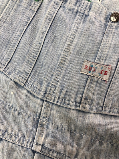 【現状渡し品】【メンズ】 RUGGED ラギット 70's～80's GREEN STITCH OVER ALL 1970～1980年代 グリーンステッチ オーバーオール ヴィンテージ 157-260823-su-07-tagh カラー：インディゴ 万代Net店