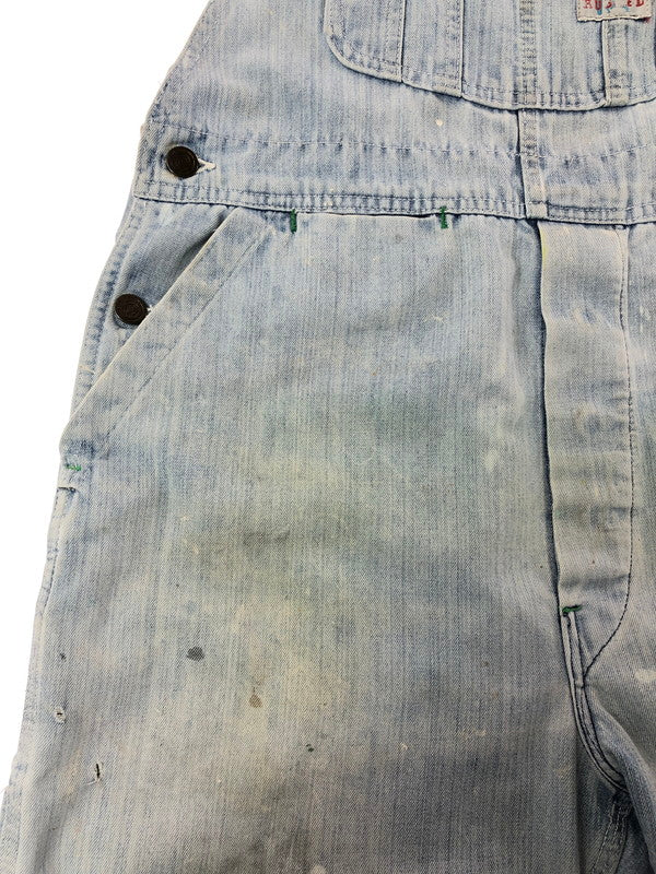 【現状渡し品】【メンズ】 RUGGED ラギット 70's～80's GREEN STITCH OVER ALL 1970～1980年代 グリーンステッチ オーバーオール ヴィンテージ 157-260823-su-07-tagh カラー：インディゴ 万代Net店