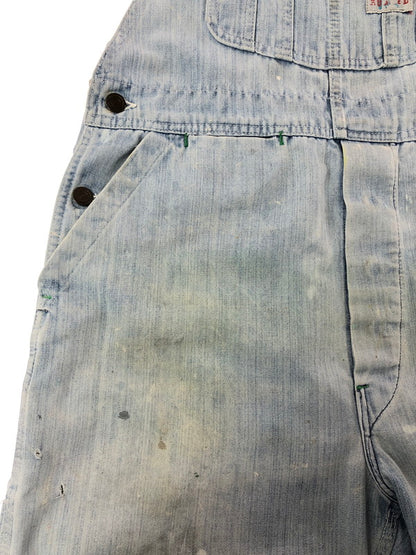 【現状渡し品】【メンズ】 RUGGED ラギット 70's～80's GREEN STITCH OVER ALL 1970～1980年代 グリーンステッチ オーバーオール ヴィンテージ 157-260823-su-07-tagh カラー：インディゴ 万代Net店