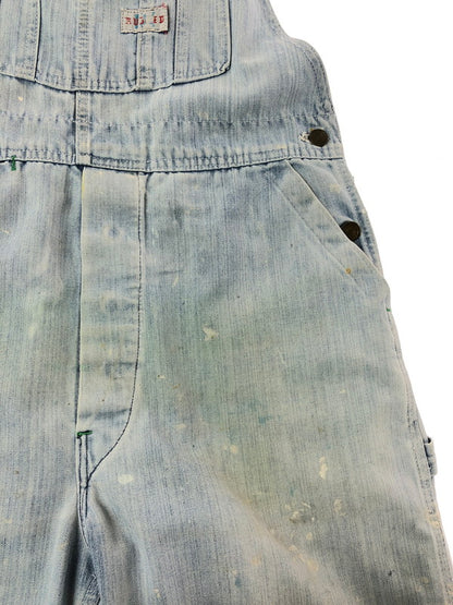 【現状渡し品】【メンズ】 RUGGED ラギット 70's～80's GREEN STITCH OVER ALL 1970～1980年代 グリーンステッチ オーバーオール ヴィンテージ 157-260823-su-07-tagh カラー：インディゴ 万代Net店