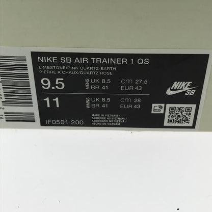 【中古美品】【メンズ】 NIKE SB ナイキエスビー × ARTS-REC SKATESHOP アーツレック AIR TRAINER 1 IF0501-200 エア トレーナー 1 スニーカー 靴 160-260321-na-17-tag サイズ：27.5cm US 9.5 カラー：LIMESTONE/PINK QUARTZ-EARTH 万代Net店