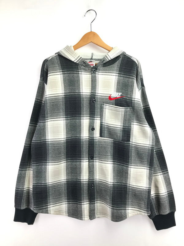 【中古品】【メンズ】 SUPREME シュプリーム ×NIKE ナイキ 18FW PLAID HOODED SWEATSHIRT AR5572-010 プレイド フーデッド スウェットシャツ 149-260427-na-20-tagh サイズ：M カラー：マルチカラー 万代Net店