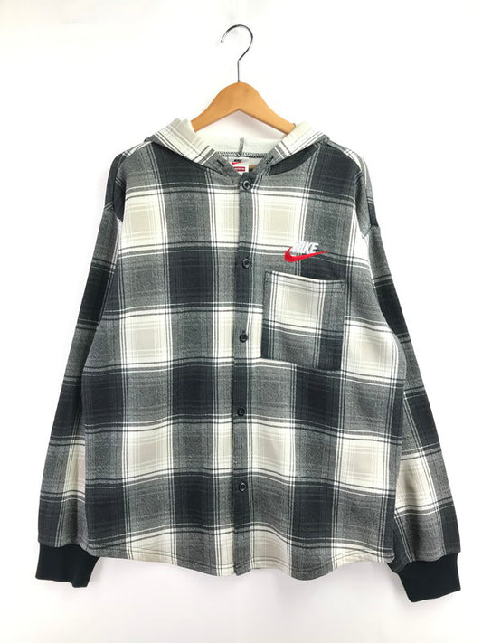 【中古品】【メンズ】 SUPREME シュプリーム ×NIKE ナイキ 18FW PLAID HOODED SWEATSHIRT AR5572-010 プレイド フーデッド スウェットシャツ 149-260427-na-20-tagh サイズ：M カラー：マルチカラー 万代Net店