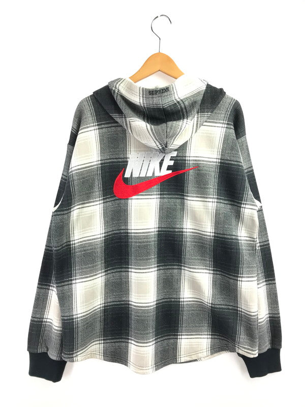 【中古品】【メンズ】 SUPREME シュプリーム ×NIKE ナイキ 18FW PLAID HOODED SWEATSHIRT AR5572-010 プレイド フーデッド スウェットシャツ 149-260427-na-20-tagh サイズ：M カラー：マルチカラー 万代Net店