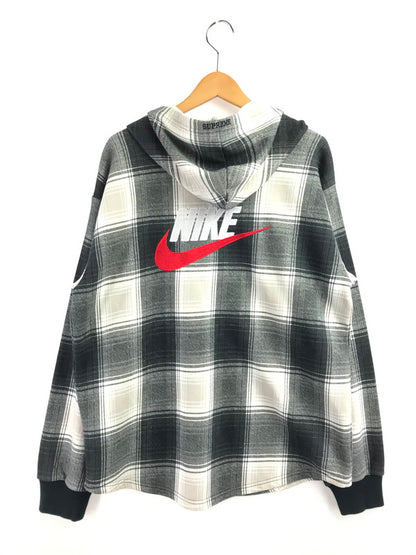 【中古品】【メンズ】 SUPREME シュプリーム ×NIKE ナイキ 18FW PLAID HOODED SWEATSHIRT AR5572-010 プレイド フーデッド スウェットシャツ 149-260427-na-20-tagh サイズ：M カラー：マルチカラー 万代Net店