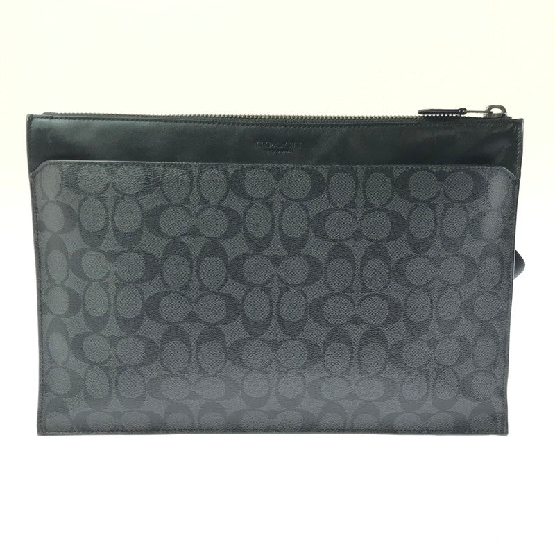 【中古品】【メンズ】 COACH コーチ E1844 F37468 SIGNATURE SHOULDER BAG シグネチャー ショルダー バッグ 鞄 カバン 188-260704-ty-09-tagh カラー：ブラック 万代Net店