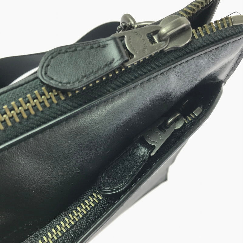 【中古品】【メンズ】 COACH コーチ E1844 F37468 SIGNATURE SHOULDER BAG シグネチャー ショルダー バッグ 鞄 カバン 188-260704-ty-09-tagh カラー：ブラック 万代Net店