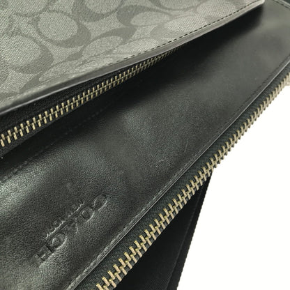【中古品】【メンズ】 COACH コーチ E1844 F37468 SIGNATURE SHOULDER BAG シグネチャー ショルダー バッグ 鞄 カバン 188-260704-ty-09-tagh カラー：ブラック 万代Net店