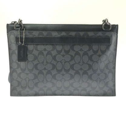 【中古品】【メンズ】 COACH コーチ E1844 F37468 SIGNATURE SHOULDER BAG シグネチャー ショルダー バッグ 鞄 カバン 188-260704-ty-09-tagh カラー：ブラック 万代Net店
