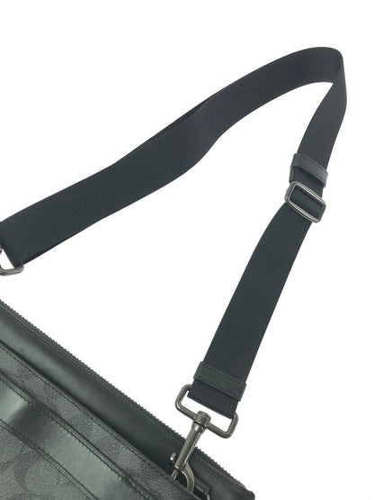 【中古品】【メンズ】 COACH コーチ E1844 F37468 SIGNATURE SHOULDER BAG シグネチャー ショルダー バッグ 鞄 カバン 188-260704-ty-09-tagh カラー：ブラック 万代Net店