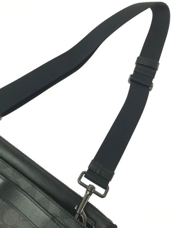 【中古品】【メンズ】 COACH コーチ E1844 F37468 SIGNATURE SHOULDER BAG シグネチャー ショルダー バッグ 鞄 カバン 188-260704-ty-09-tagh カラー：ブラック 万代Net店