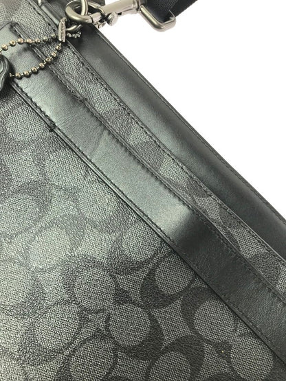 【中古品】【メンズ】 COACH コーチ E1844 F37468 SIGNATURE SHOULDER BAG シグネチャー ショルダー バッグ 鞄 カバン 188-260704-ty-09-tagh カラー：ブラック 万代Net店