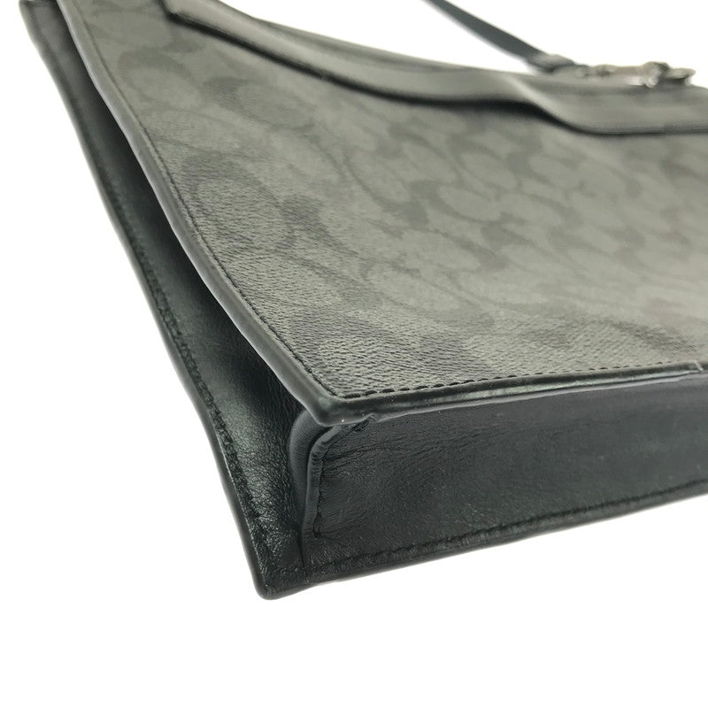 【中古品】【メンズ】 COACH コーチ E1844 F37468 SIGNATURE SHOULDER BAG シグネチャー ショルダー バッグ 鞄 カバン 188-260704-ty-09-tagh カラー：ブラック 万代Net店