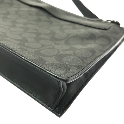 【中古品】【メンズ】 COACH コーチ E1844 F37468 SIGNATURE SHOULDER BAG シグネチャー ショルダー バッグ 鞄 カバン 188-260704-ty-09-tagh カラー：ブラック 万代Net店