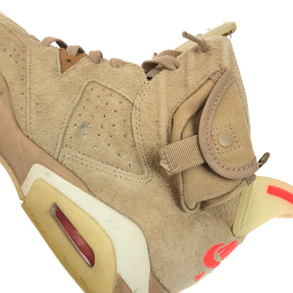 【現状渡し品】【メンズ】 NIKE ナイキ × TRAVIS SCOTT トラヴィススコット コラボ AIR JORDAN 6 RETRO DH0690-200 エアジョーダン 6 レトロ スぺシャル スニーカー 靴 160-260323-yy-06-tag サイズ：26cm/US8 カラー：BRITISH KHAKI/BRIGHT CRIMSON 万代Net店