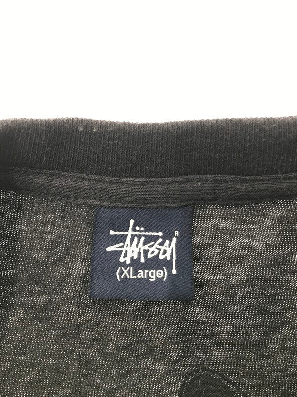 【現状渡し品】【メンズ】 OLD STUSSY オールド ステューシー HEADPHONE SKULL S/S T-SHIRT ヘッドホン スカル Tシャツ 半袖Ｔシャツ 紺タグ 142-260520-na-14-tagh サイズ：XL カラー：ネイビー系(色褪せにより) 万代Net店