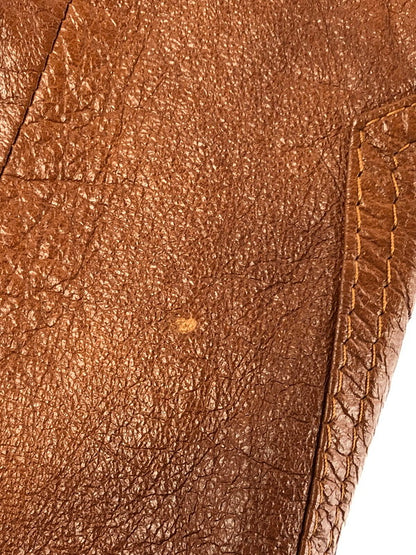 【中古品】【メンズ】 Lewis Leathers ルイスレザー LEATHERS BY JEFFERY レザー バイ ジェフリー 70’s LEATHER COAT 70年代 レザーコート ヴィンテージ アウター 146-260319-rt-03-tag サイズ：40 カラー：ブラウン 万代Net店