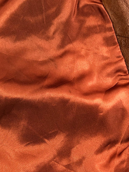 【中古品】【メンズ】 Lewis Leathers ルイスレザー LEATHERS BY JEFFERY レザー バイ ジェフリー 70’s LEATHER COAT 70年代 レザーコート ヴィンテージ アウター 146-260319-rt-03-tag サイズ：40 カラー：ブラウン 万代Net店
