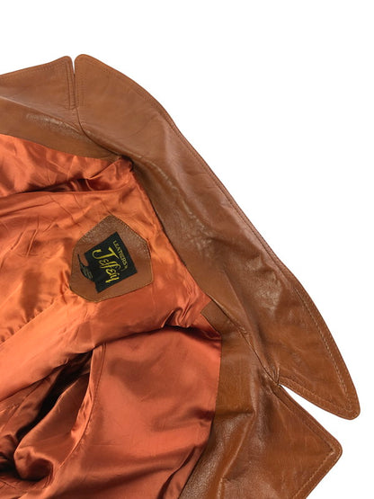 【中古品】【メンズ】 Lewis Leathers ルイスレザー LEATHERS BY JEFFERY レザー バイ ジェフリー 70’s LEATHER COAT 70年代 レザーコート ヴィンテージ アウター 146-260319-rt-03-tag サイズ：40 カラー：ブラウン 万代Net店