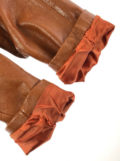 【中古品】【メンズ】 Lewis Leathers ルイスレザー LEATHERS BY JEFFERY レザー バイ ジェフリー 70’s LEATHER COAT 70年代 レザーコート ヴィンテージ アウター 146-260319-rt-03-tag サイズ：40 カラー：ブラウン 万代Net店