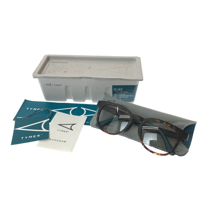 【中古品】【メンズ】 TYMER タイマー BLAKE SUNGLASSES TY101-MTT-PGY サングラス アイウェア アクセサリー 203-260928-na-13-tagh サイズ：40□19 137 カラー：TORTOISE PHOTOCHROMIC GREY 万代Net店