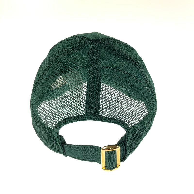 【中古品】【メンズ】 CELINE セリーヌ TRIOMPHE LOGO MESH CAP 2AUN8969P トリオンフロゴ メッシュキャップ 帽子 183-260401-na-14-tag サイズ：S カラー：グリーン 万代Net店