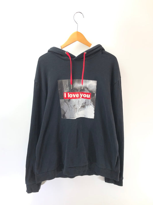 【中古品】【メンズ】 ARMANI EXCHANGE アルマーニエクスチェンジ I LOVE YOU HOODIE 6HZMFJ アイ ラブ ユー フーディー パーカー 141-260313-rt-16-tag サイズ：XL カラー：ブラック 万代Net店
