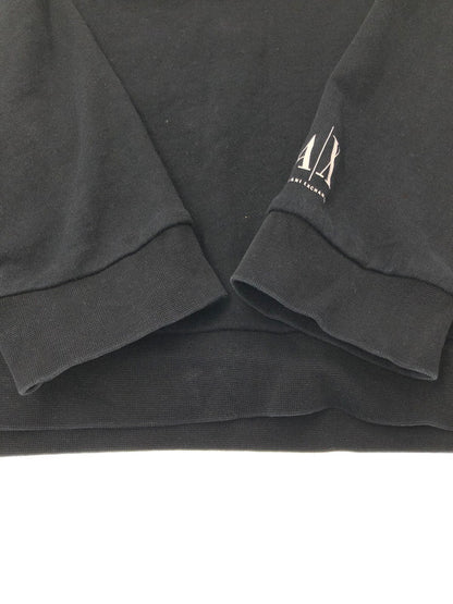 【中古品】【メンズ】 ARMANI EXCHANGE アルマーニエクスチェンジ I LOVE YOU HOODIE 6HZMFJ アイ ラブ ユー フーディー パーカー 141-260313-rt-16-tag サイズ：XL カラー：ブラック 万代Net店