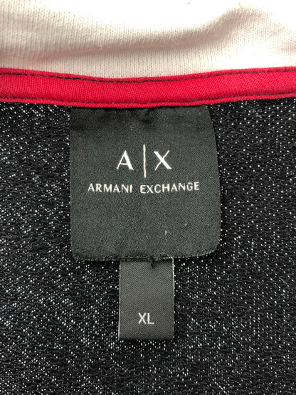 【中古品】【メンズ】 ARMANI EXCHANGE アルマーニエクスチェンジ I LOVE YOU HOODIE 6HZMFJ アイ ラブ ユー フーディー パーカー 141-260313-rt-16-tag サイズ：XL カラー：ブラック 万代Net店