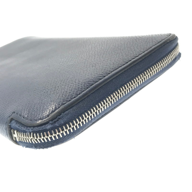 【現状渡し品】【メンズ】 HERMES エルメス AZAP LONG SILK’IN アザップロング シルクイン ラウンドファスナー 財布 181-260430-yy-17-tag カラー：ネイビー 万代Net店