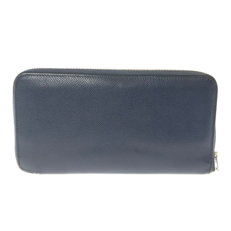 【現状渡し品】【メンズ】 HERMES エルメス AZAP LONG SILK’IN アザップロング シルクイン ラウンドファスナー 財布 181-260430-yy-17-tag カラー：ネイビー 万代Net店