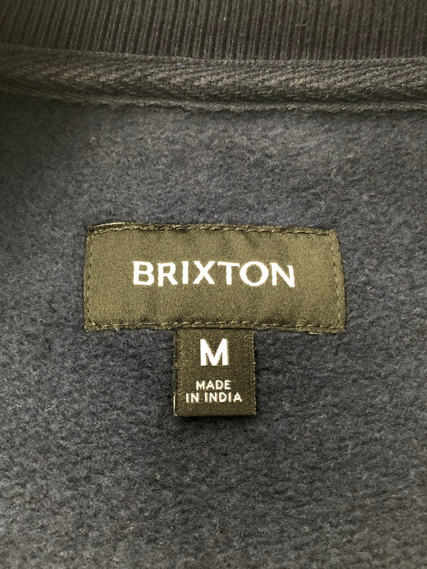 【中古品】【メンズ】 BRIXTON ブリクストン HEAVY WEIGHT SWEATSHIRT NAVY ヘビーウェイト スウェットシャツ トレーナー トップス 142-260313-rt-14-tag サイズ：M カラー：ネイビー 万代Net店