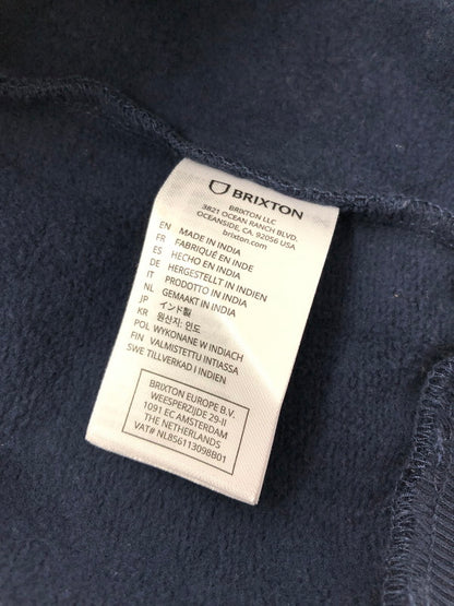【中古品】【メンズ】 BRIXTON ブリクストン HEAVY WEIGHT SWEATSHIRT NAVY ヘビーウェイト スウェットシャツ トレーナー トップス 142-260313-rt-14-tag サイズ：M カラー：ネイビー 万代Net店