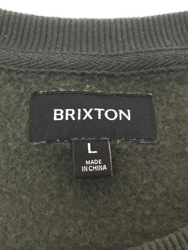 【中古品】【メンズ】 BRIXTON ブリクストン EAGLE SWEATSHIRT 22638 イーグルスウェットシャツ 142-260313-rt-05-tag サイズ：L カラー：グリーン系 万代Net店