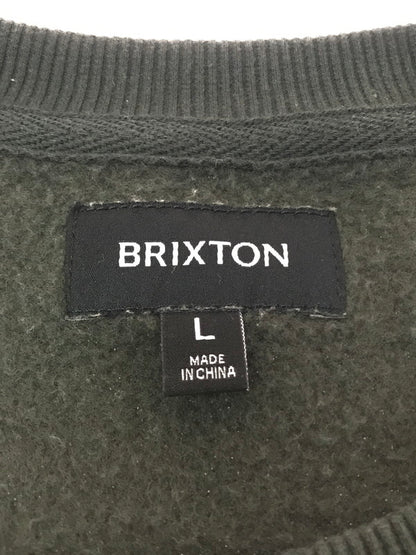 【中古品】【メンズ】 BRIXTON ブリクストン EAGLE SWEATSHIRT 22638 イーグルスウェットシャツ 142-260313-rt-05-tag サイズ：L カラー：グリーン系 万代Net店