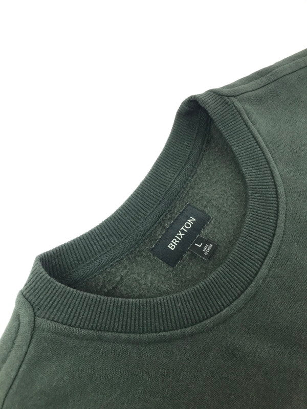【中古品】【メンズ】 BRIXTON ブリクストン EAGLE SWEATSHIRT 22638 イーグルスウェットシャツ 142-260313-rt-05-tag サイズ：L カラー：グリーン系 万代Net店