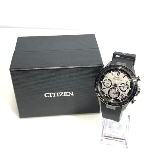 【中古品】【メンズ】 CITIZEN シチズン ATTESA CC4055-14H アテッサ エコドライブ ソーラー 腕時計 195-260312-yy-02-tag カラー：ブラック 万代Net店