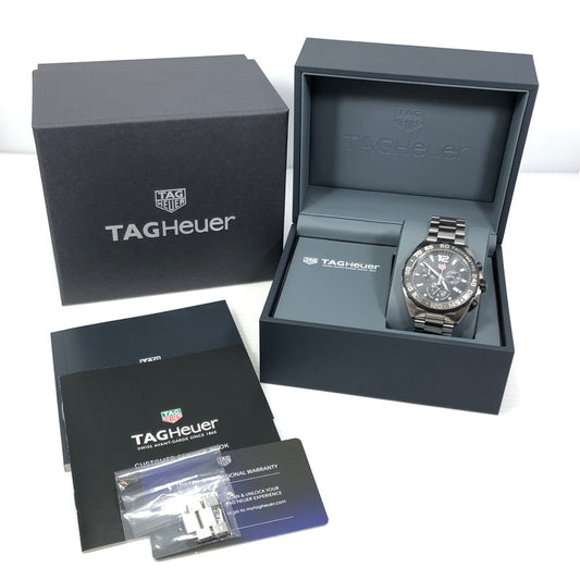 【中古品】【メンズ】 TAG HEUER タグホイヤー FORMULA 1 CHRONOGRAPH CAZ1010.BA0842 フォーミュラ1 クロノグラフ デイトクォーツ 腕時計 195-260312-yy-01-tag カラー：シルバー/ブラック 万代Net店