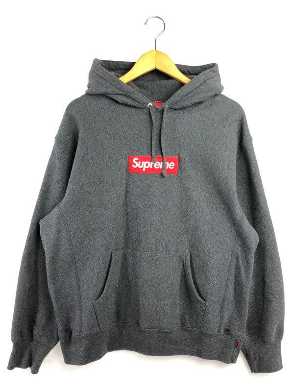 【中古品】【メンズ】 Supreme シュプリーム 21AW BOX LOGO HOODED SWEATSHIRT ボックスロゴ フーデッド スウェット シャツ パーカー トップス 149-260320-rt-16-tag サイズ：M カラー：グレー 万代Net店